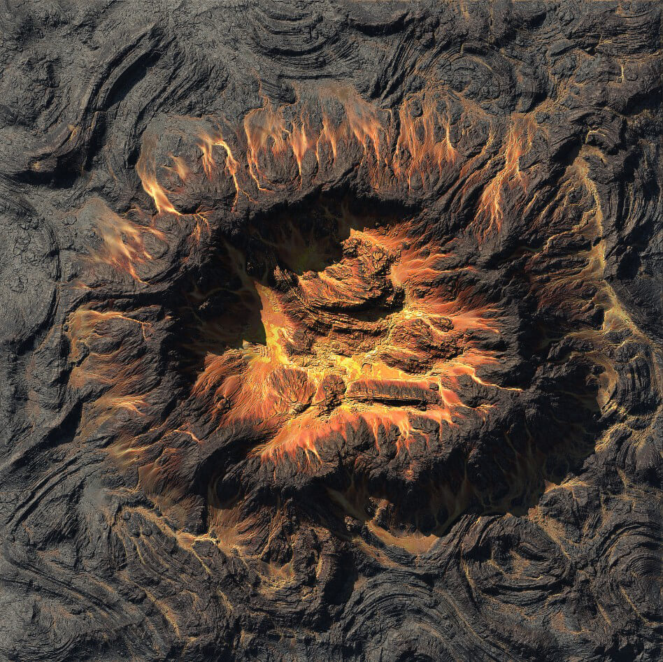 The Pixel Lab Volcano Texture Models and Materials