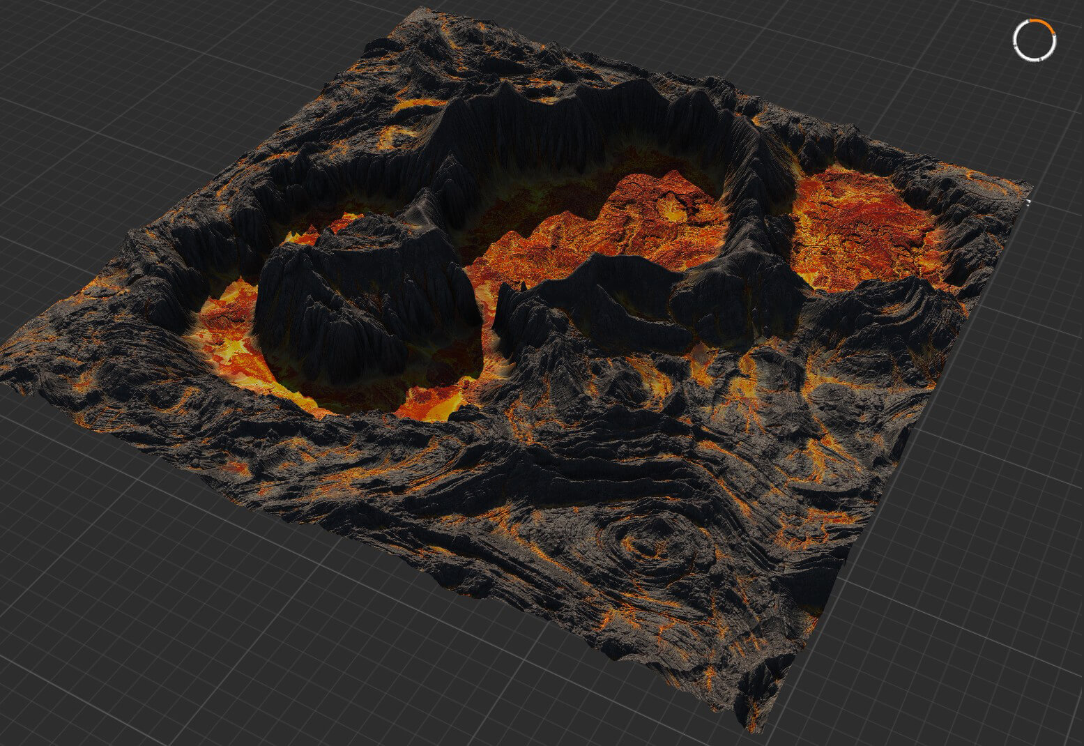 The Pixel Lab Volcano Texture Models and Materials