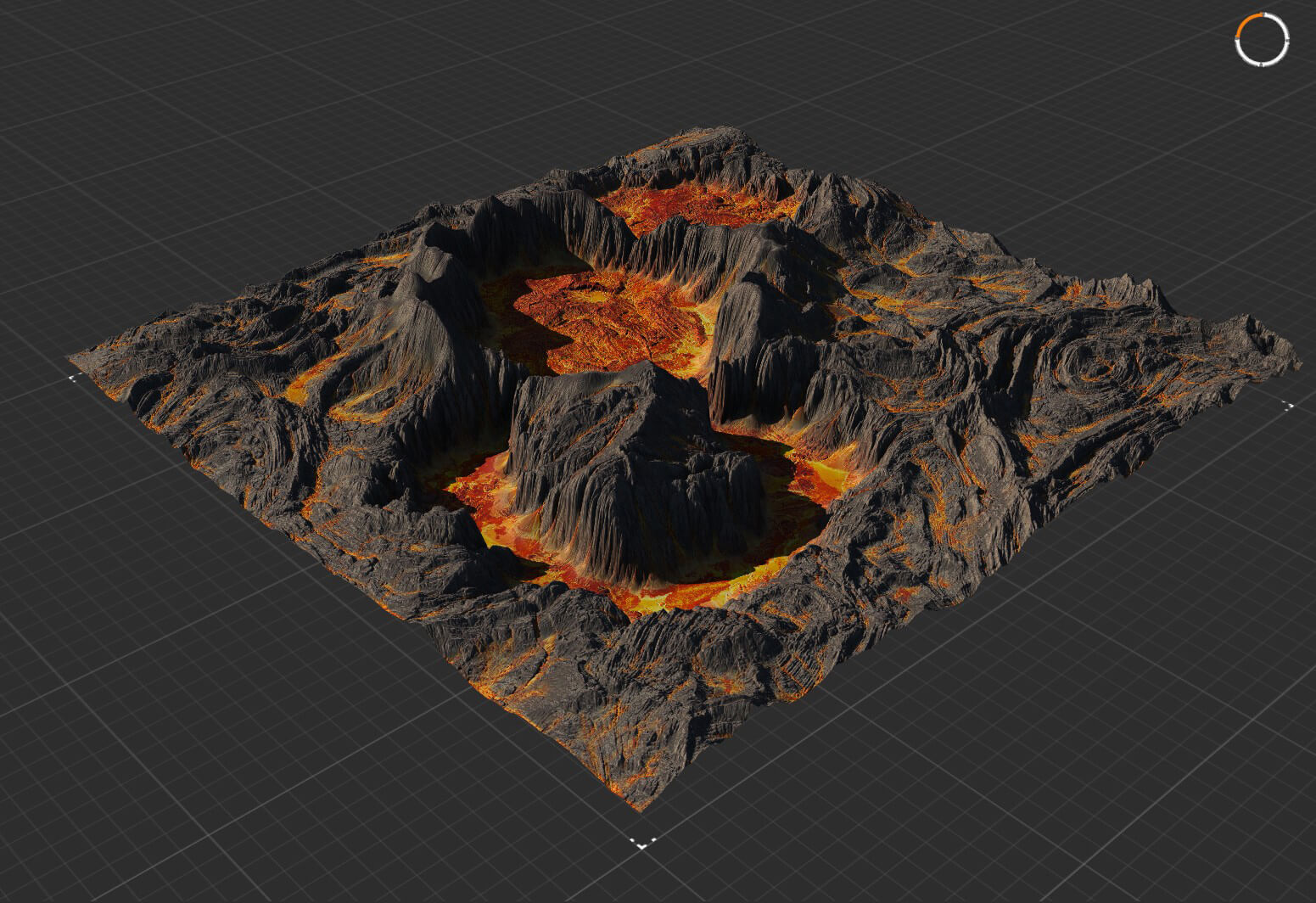 The Pixel Lab Volcano Texture Models and Materials