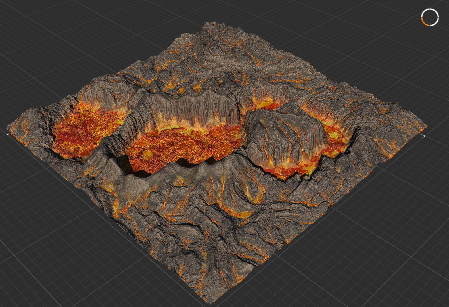 The Pixel Lab Volcano Texture Models and Materials