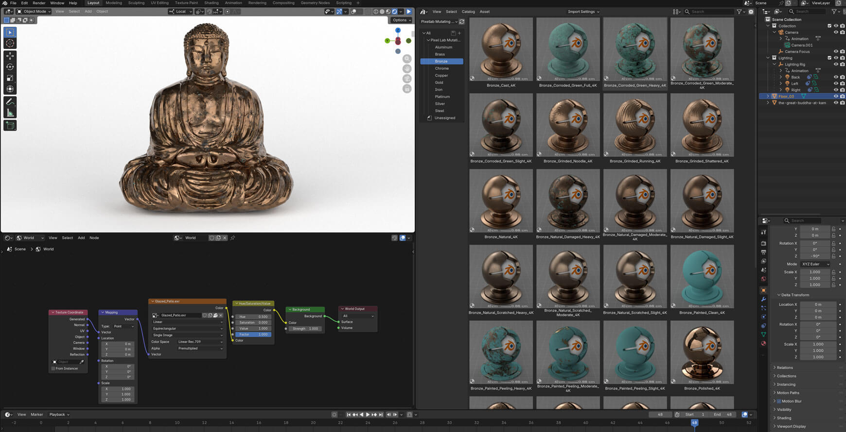 Pixel Lab Blender Cycles Eevee Material Texture Pack Metal
