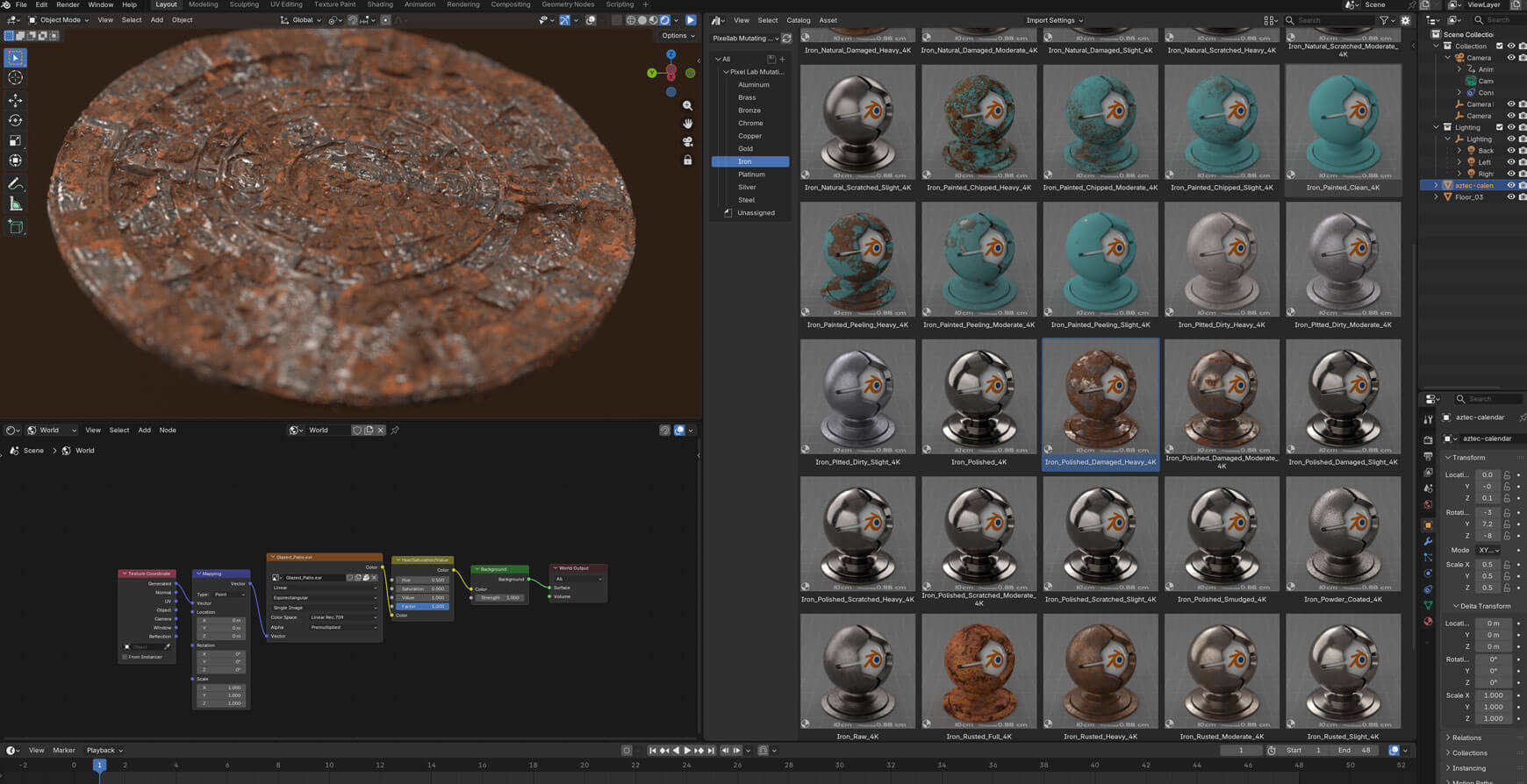 Pixel Lab Blender Cycles Eevee Material Texture Pack Metal