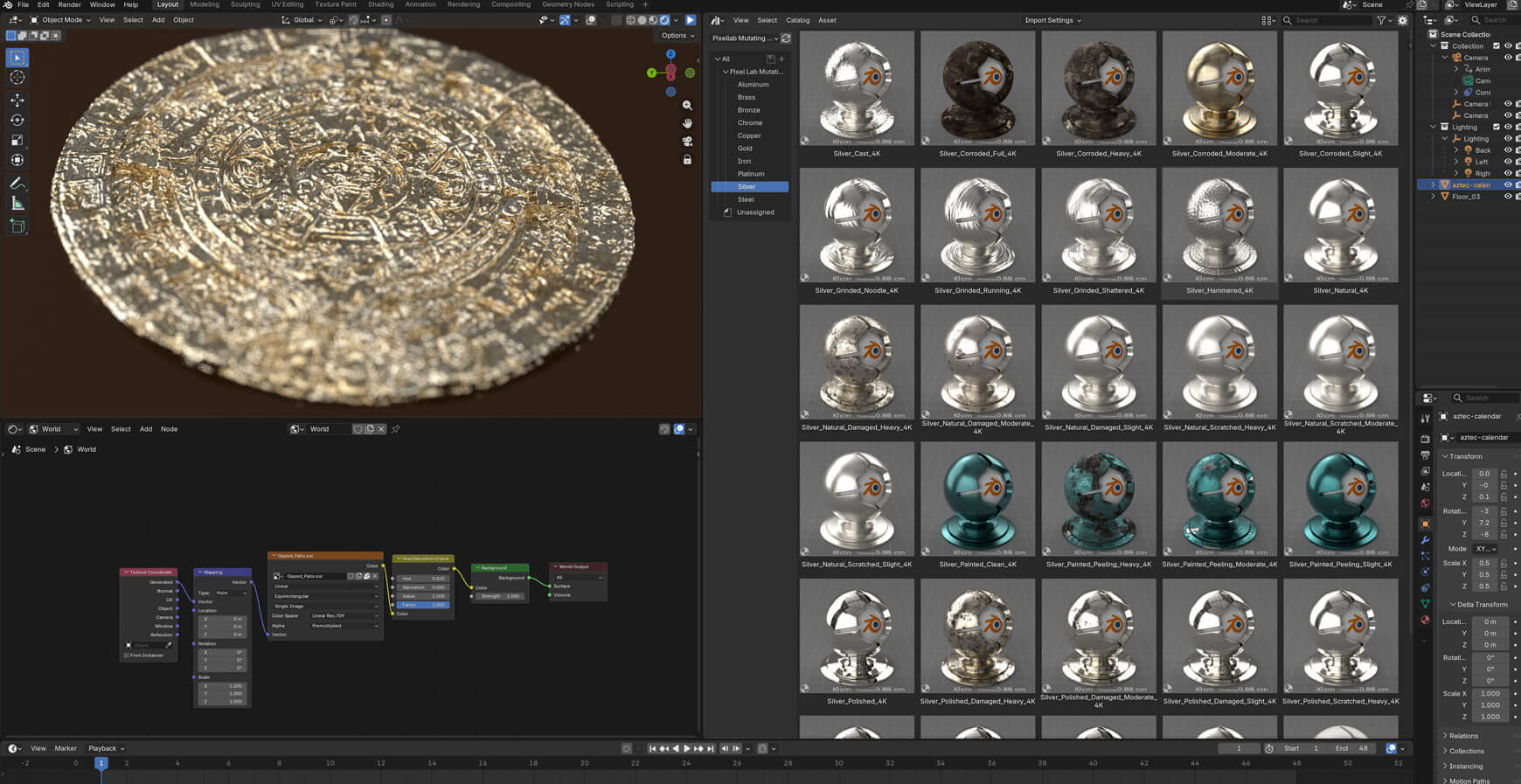 Pixel Lab Blender Cycles Eevee Material Texture Pack Metal