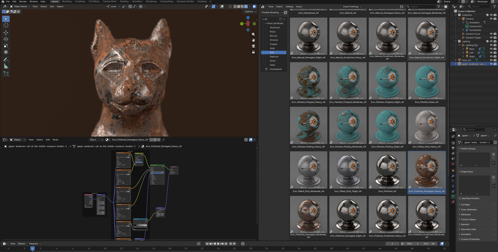 Pixel Lab Blender Cycles Eevee Material Texture Pack Metal