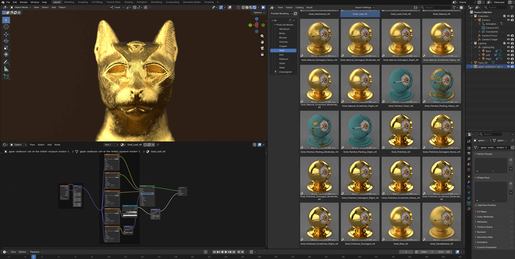 Pixel Lab Blender Cycles Eevee Material Texture Pack Metal