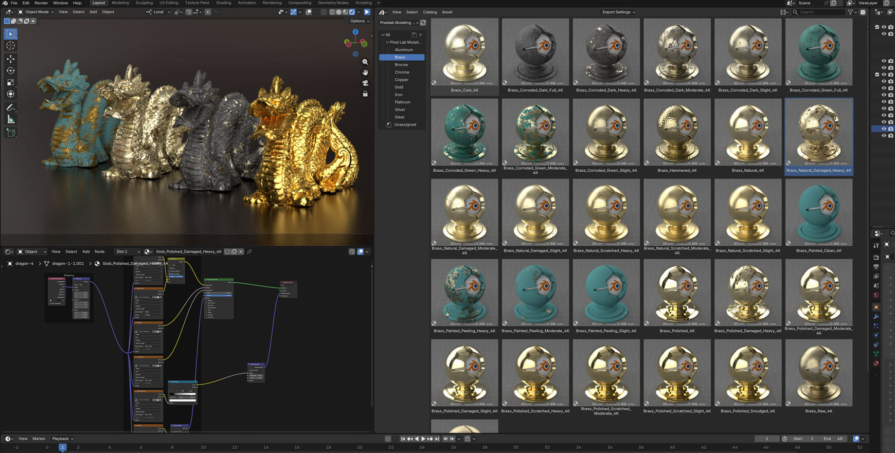 Pixel Lab Blender Cycles Eevee Material Texture Pack Metal