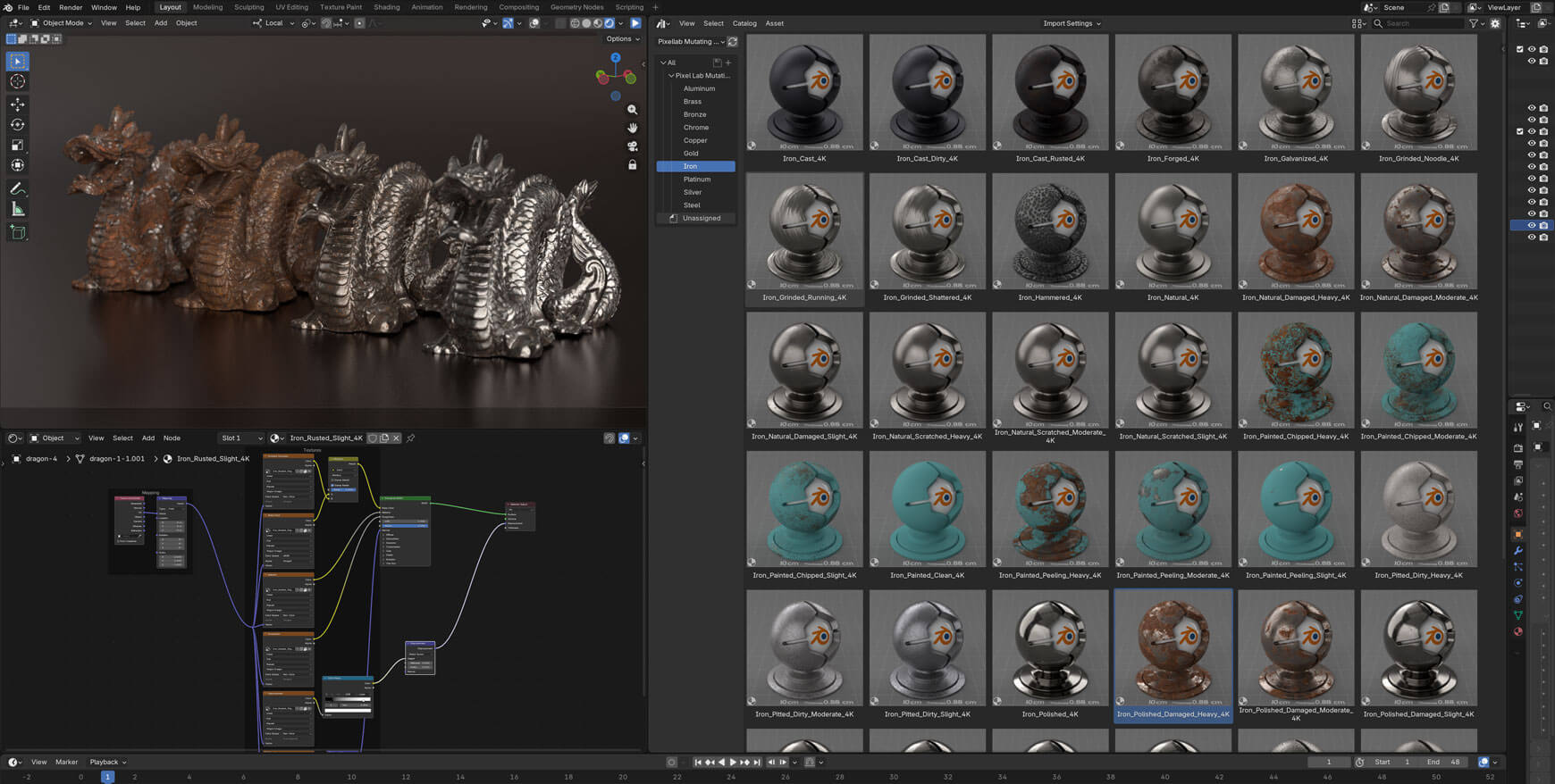 Pixel Lab Blender Cycles Eevee Material Texture Pack Metal