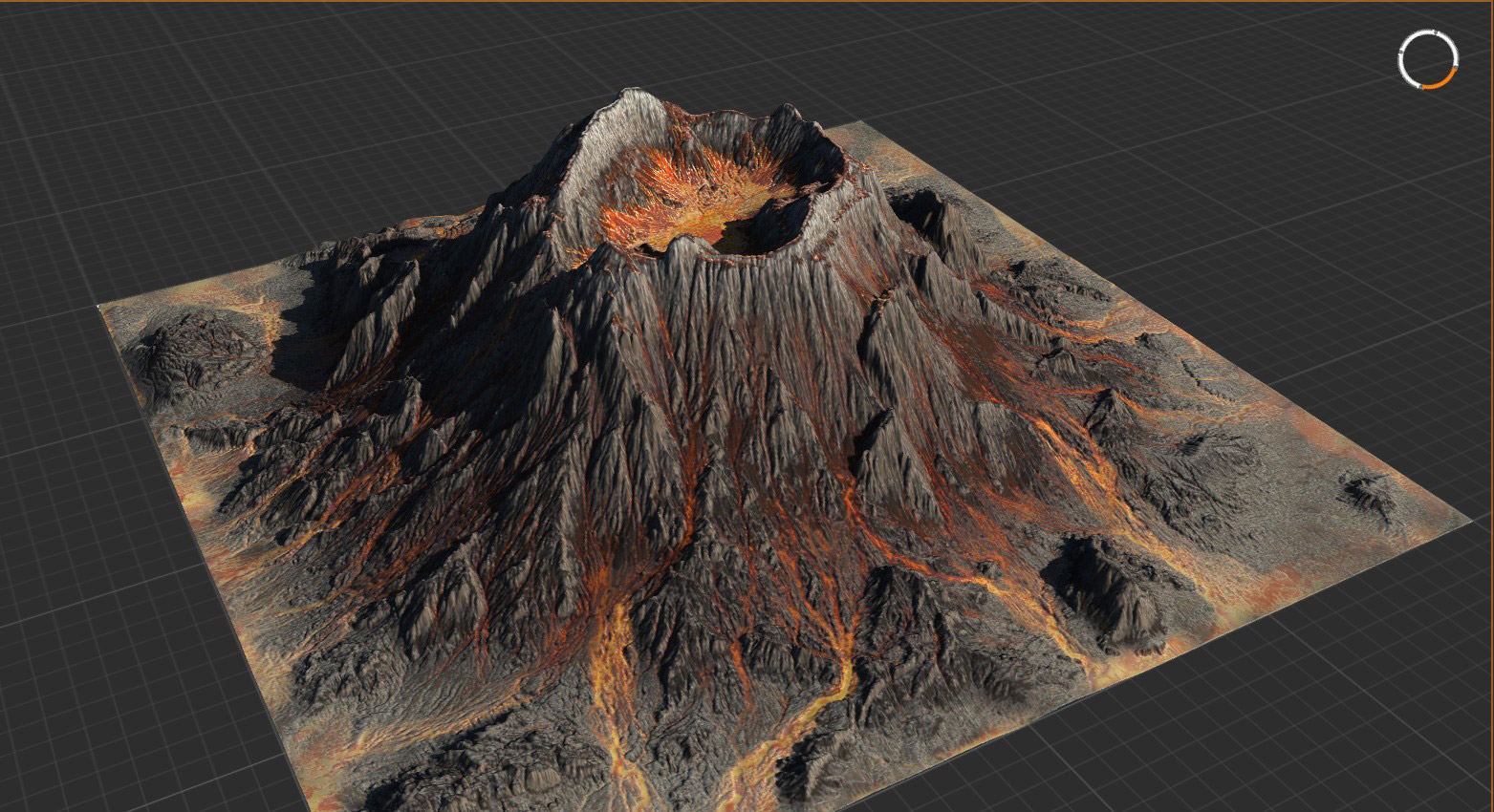The Pixel Lab Volcano Texture Model A