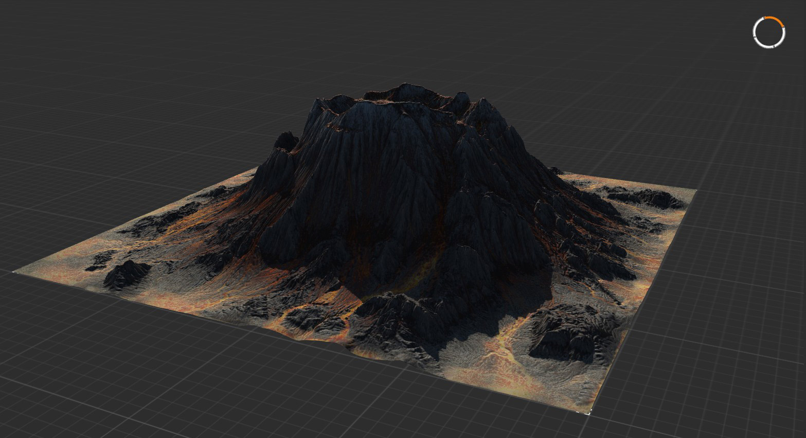 The Pixel Lab Volcano Texture Model A