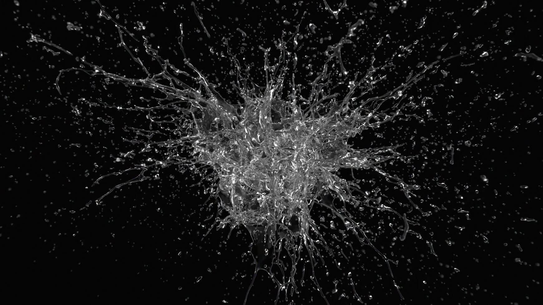VFX Fluid FX Splashes Simulations 3D Pack 7