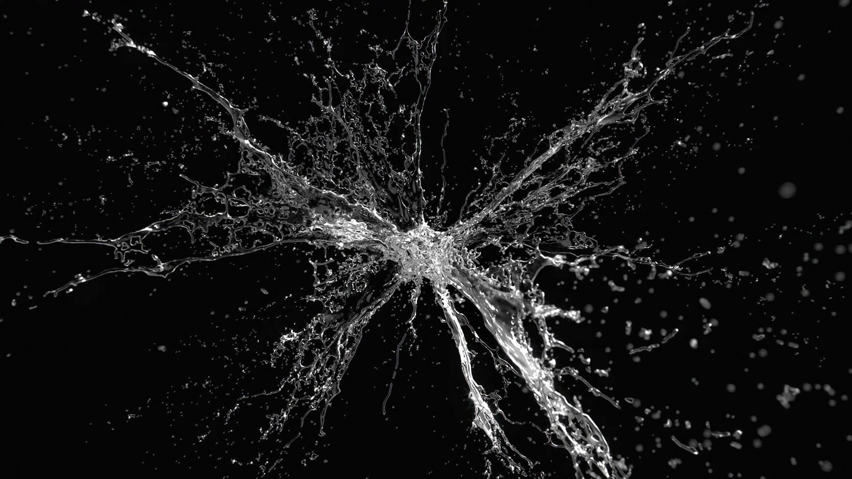 VFX Fluid FX Splashes Simulations 3D Pack 7