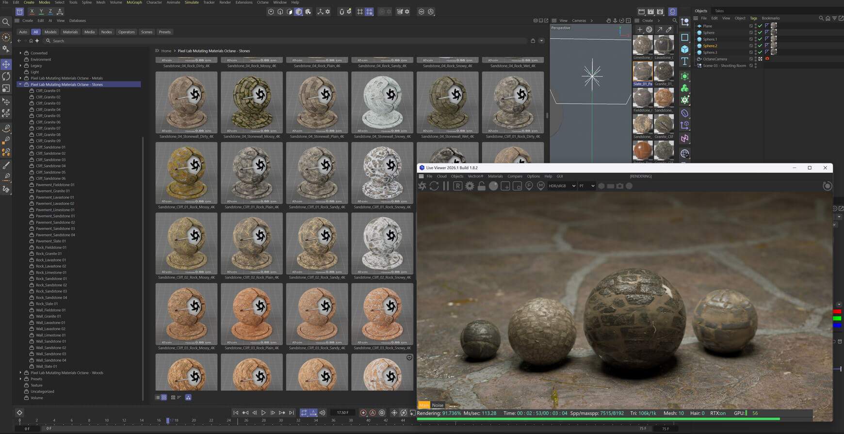 Octane Mutating Materials Rock Stone Texture Pack