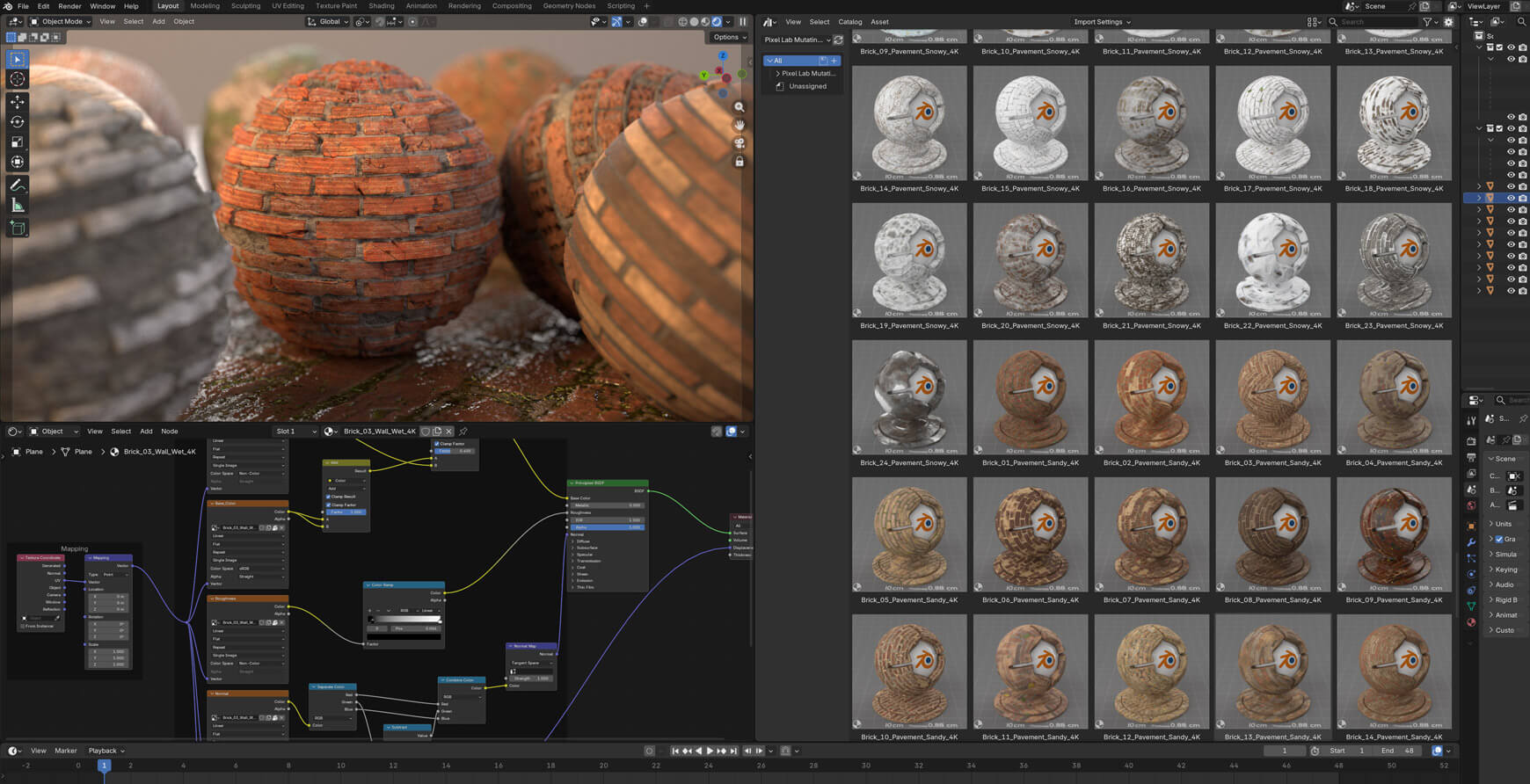 Pixel Lab Blender Mutating Materials Texture Brick
