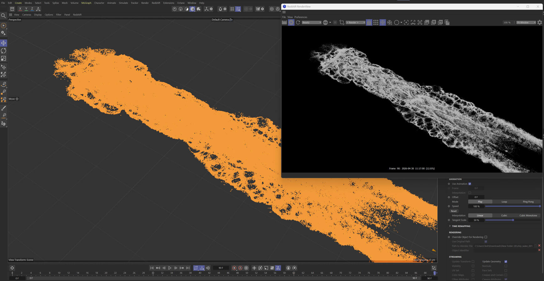 Alembic Particles in C4D Cinema 4D