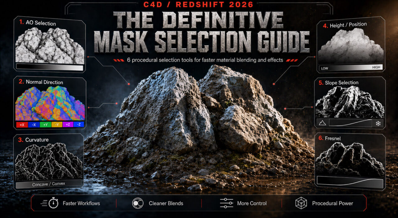 C4D Redshift Texturing Blending Tools Free