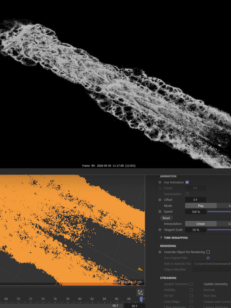 Alembic Particles in C4D Cinema 4D