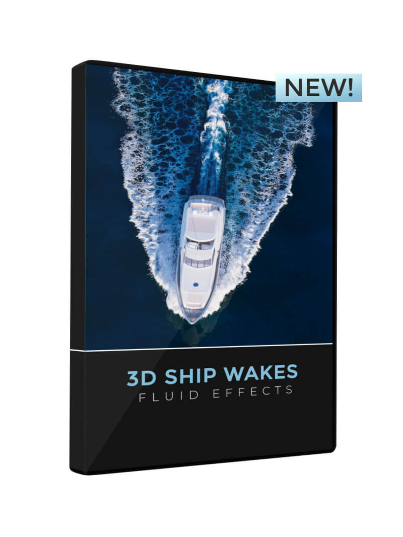 VFX Fluid FX Splashes Boat Ship Wakes Water Trail