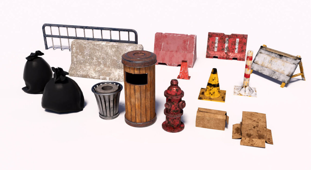 Free 3D Model Street Objects