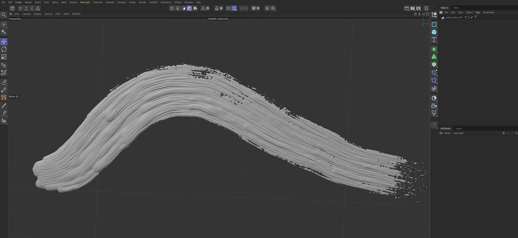 Free 3D Paint Smear Asset