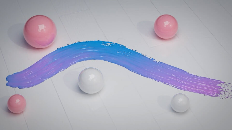 Free 3D Paint Smear Asset