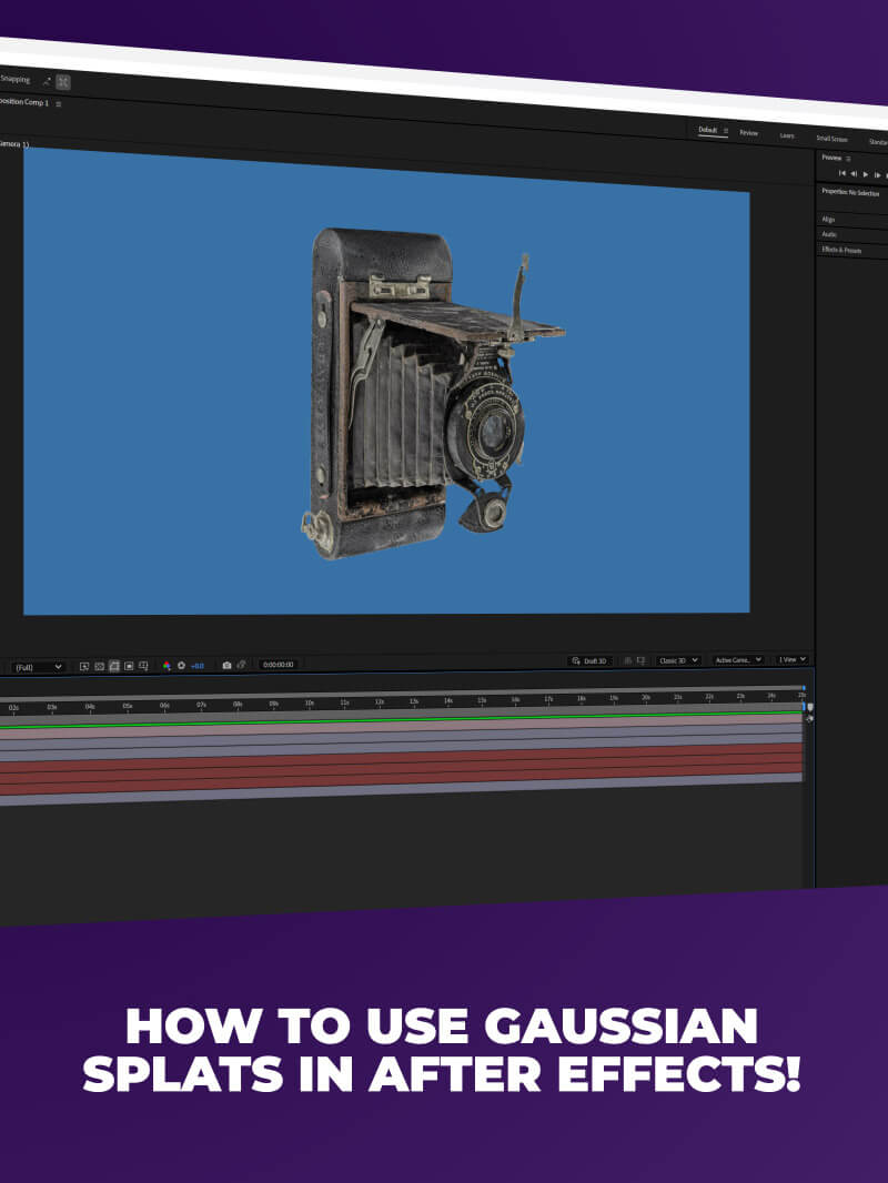 3D Gaussian Cloud Pack After Effects