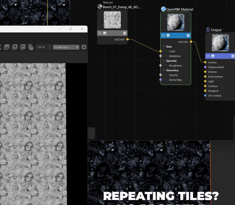How to fix tiling seams in RS Cinema 4D Textures