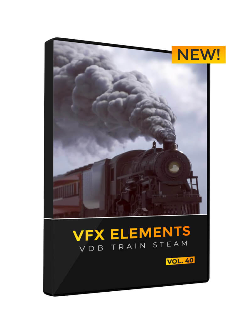 VFX Elements VDB Train Steam