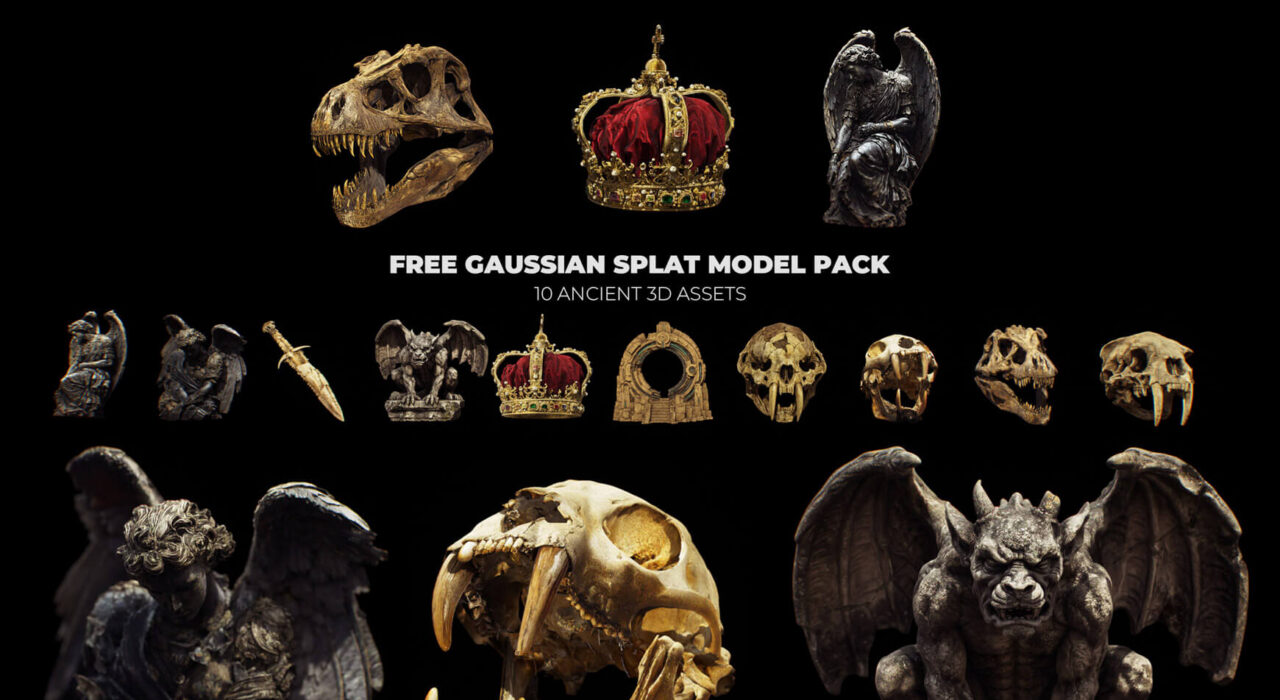 Free Gaussian Splat 3D Model Ancient