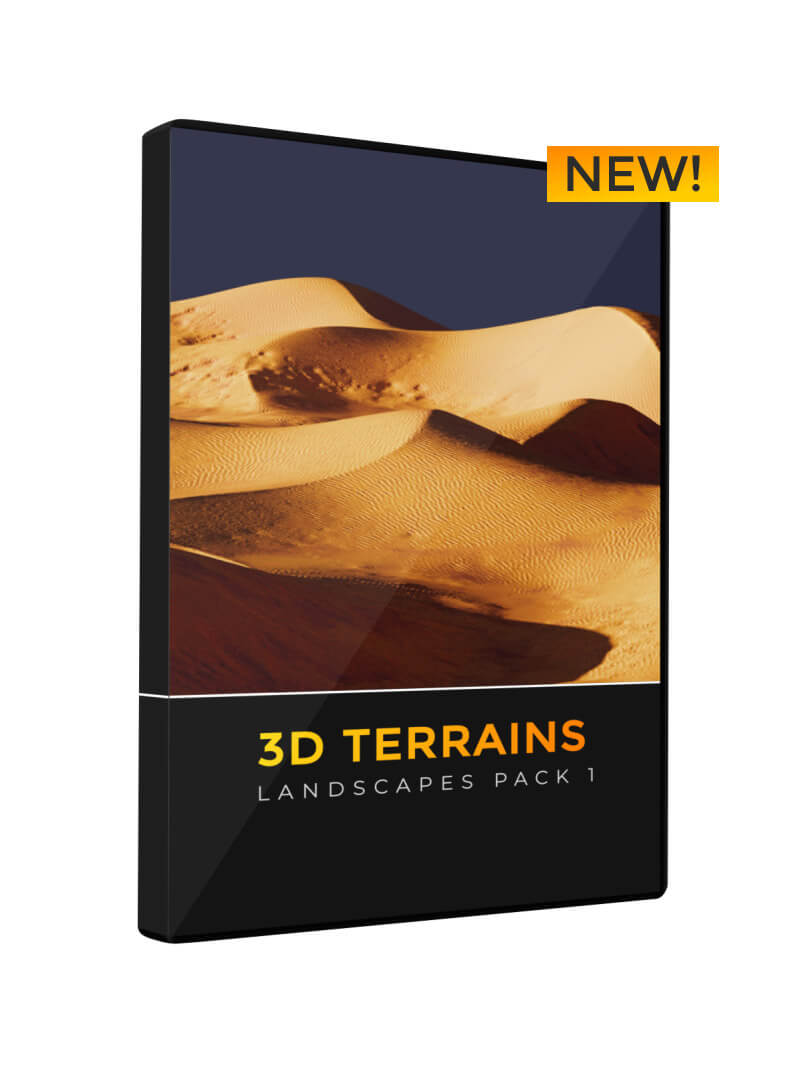 3D Terrain Landscape Model Asset