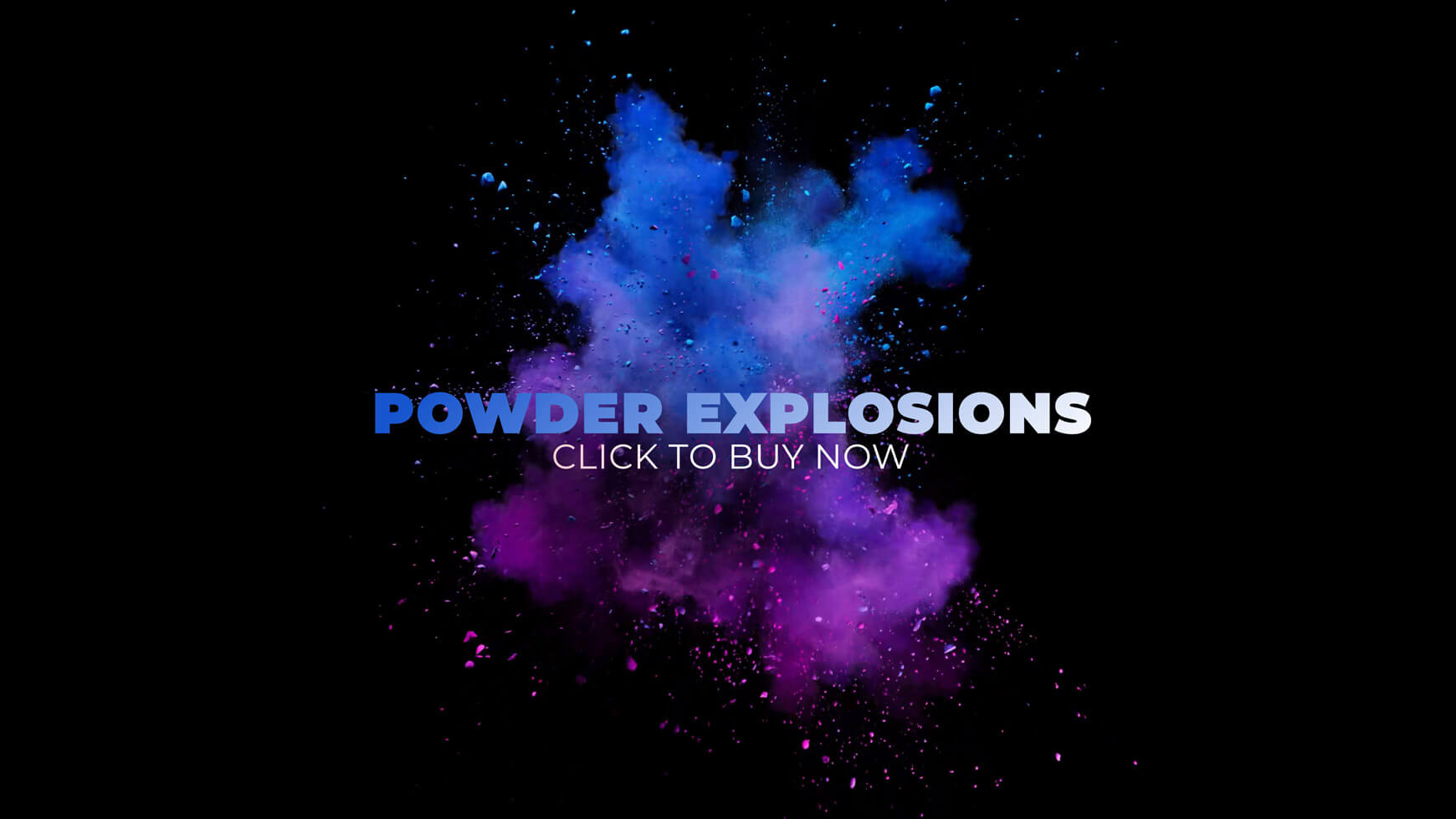 Powder Explosions 2D Stock Footage