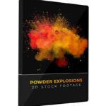 Powder Explosions 2D Stock Footage