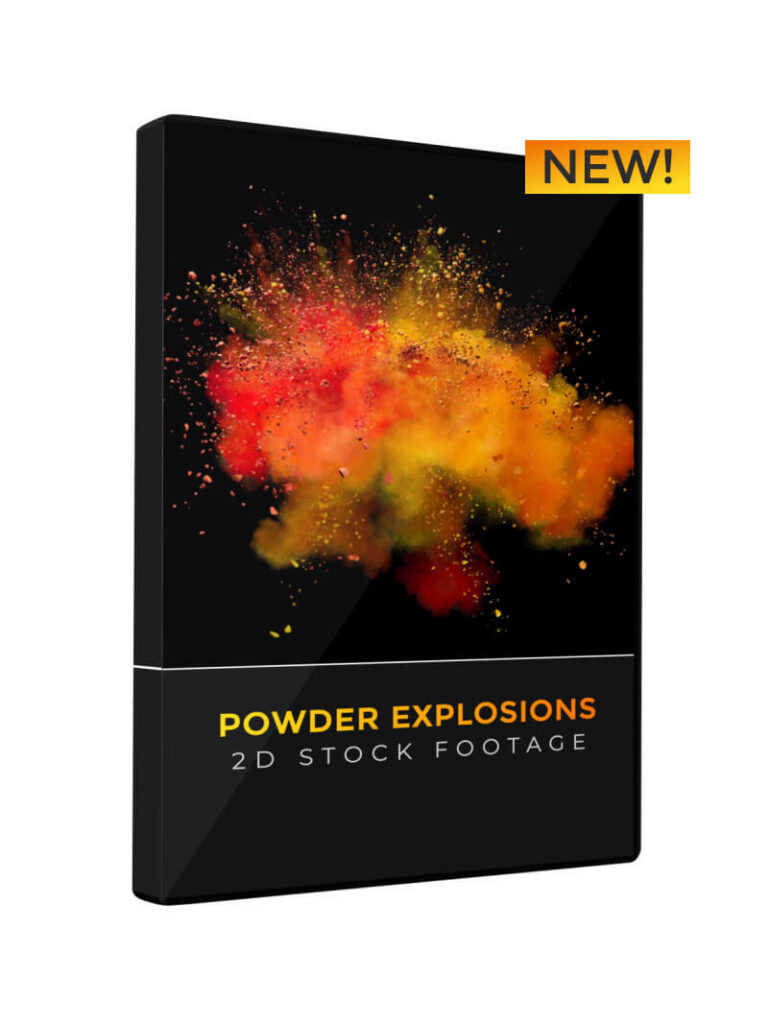 Powder Explosions 2D Stock Footage