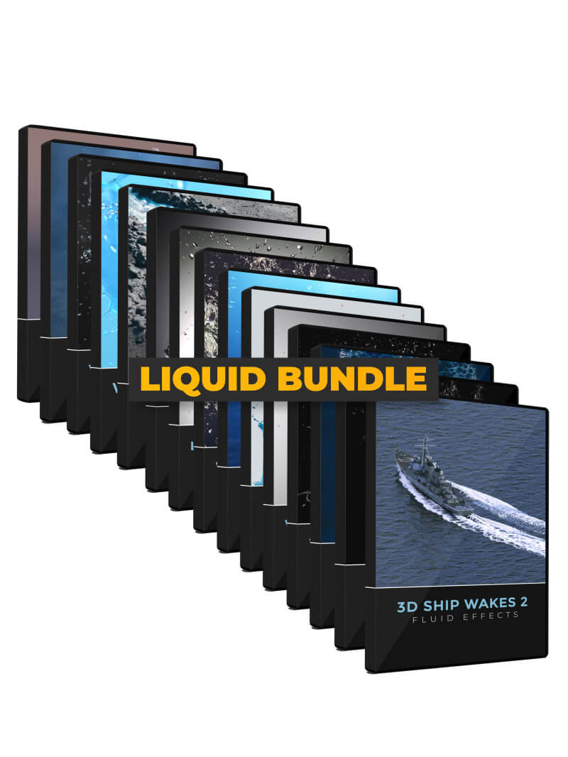 VFX Fluid Water Simulation 3D Assets