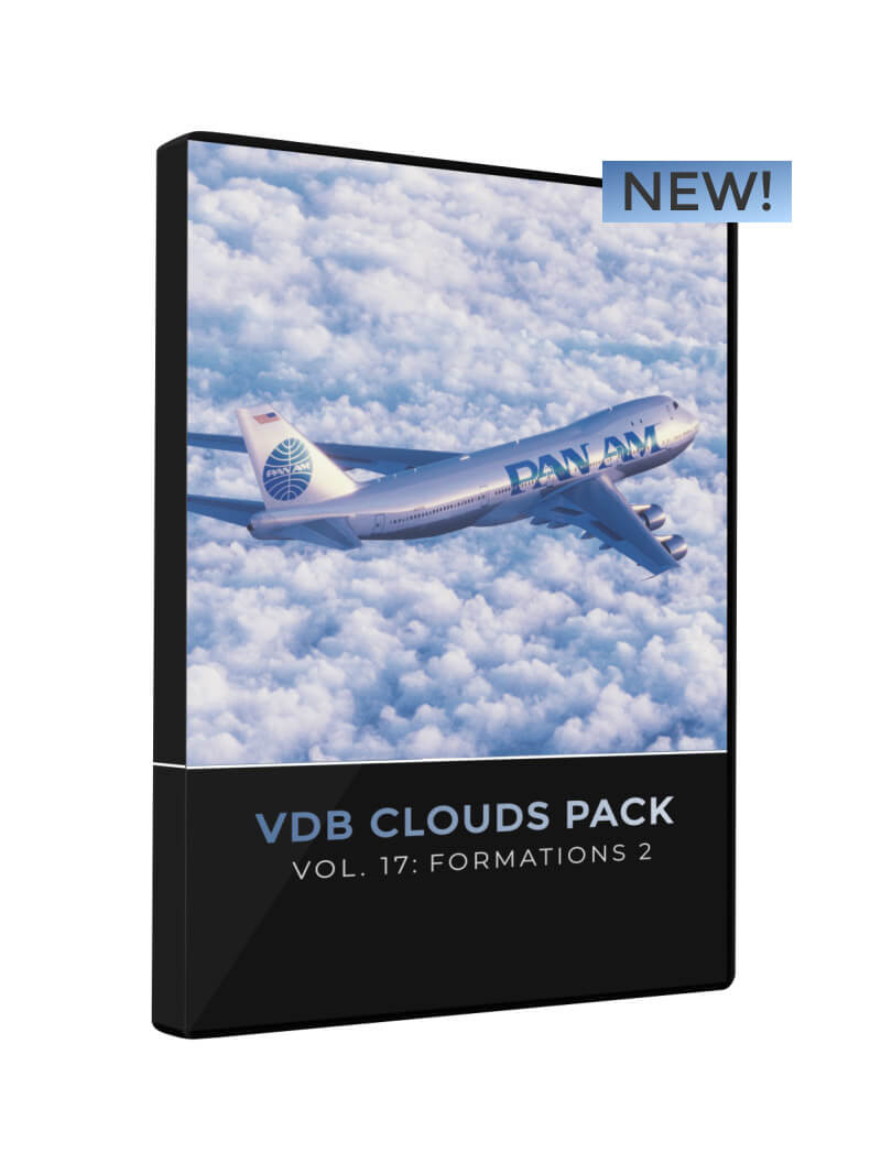3D VDB Cloud Formations 2 Pack Pixel Lab