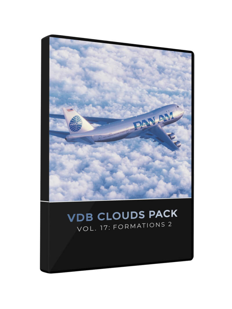 3D VDB Cloud Formations 2 Pack Pixel Lab